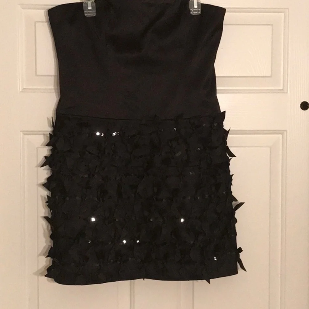 Laundry By Shelli Segal Black Strapless Dress - Picture 1 of 7